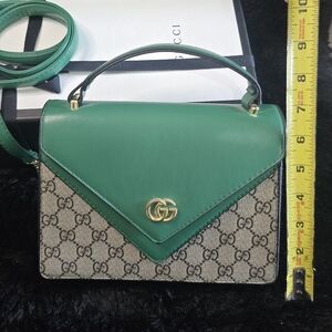 Mini Bag in Green and Beige